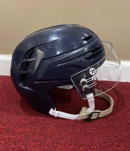 Blue Used Medium Warrior Alpha One Pro Pro Stock Helmet
