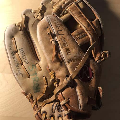 Rawlings Ozzie Smith Autograph Model Brown Kid Pitch (9YO-13YO) Infield RBG50 11.5" Baseball Glove