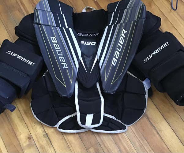 Used Senior Small Bauer Supreme S190  Chest and Arm Protector Goalie Chest Protector