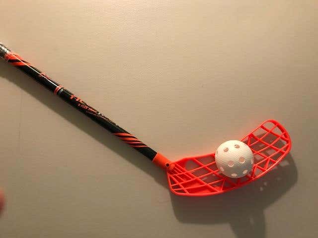 NEW Accufli AirTek A 100 LEFT Floorball Stick NEON ORANGE (comes with FREE FLOORBALL )