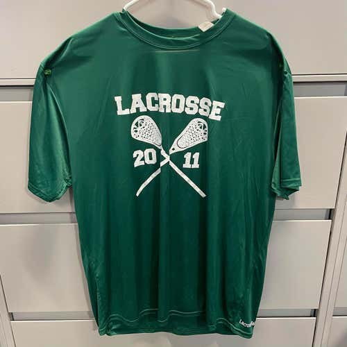 New Green 2011 Lacrosse T-Shirt Vintage (XXL)