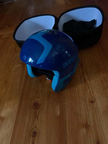 Blue Used  Briko Vulcano FIS Helmet FIS Legal