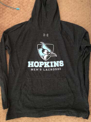 Hopkins Lacrosse LightweightGray Adult Large Under Armour Sweatshirt
