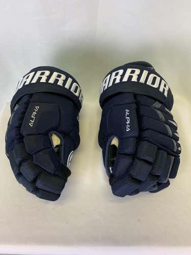 Navy Used Senior Warrior Alpha DX Pro Gloves 13"- Jacksonville Icemen ECHL