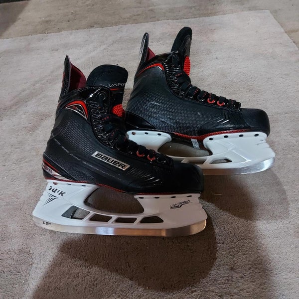 Used Senior Bauer Vapor X Shift Hockey Skates Extra Wide Width Size 7.5