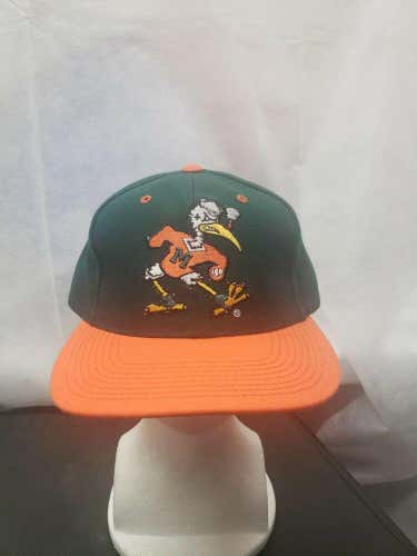 Vintage Miami Hurricanes Ibis Grosscap Snapback Hat NCAA