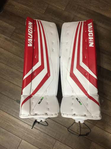33+2 34+2 Vaughn SLR2 Pro Ventus Goalie Leg Pads Pad Red Used Senior Quickslide RRC Professor Strap