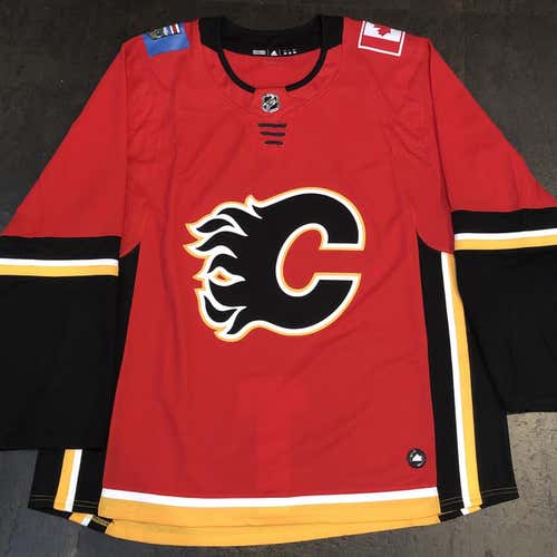 NWT adidas AdiZero Calgary Flames Home Jersey Sz 60