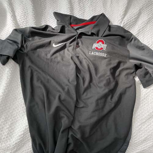 Ohio State Lacrosse Team Issued Black Adult Large Nike Shirt