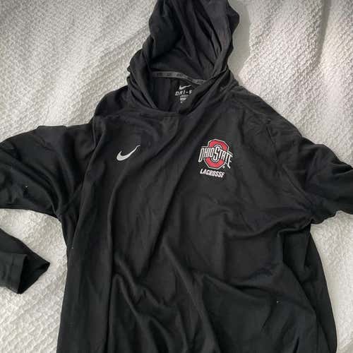 Ohio State Lacrosse Team Issued Hooded Long Sleeve