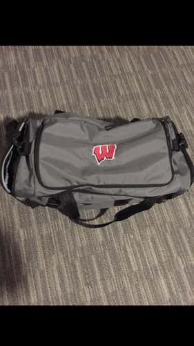 Wisconsin Gray Under Armour Team Travel Bag