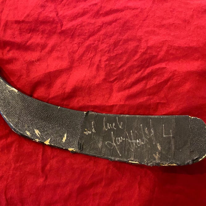 Roman Hamrlik Signed / Autographed / Used Tampa Bay Lightning KOHO Hockey Stick