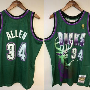Ray Allen Milwaukee Bucks Mitchell & Ness NBA Authentic Jersey 1996-1997 Rookie