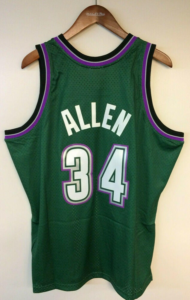 Mitchell & Ness Ray Allen 1996-97 Authentic Jersey Milwaukee Bucks