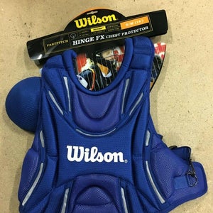 WILSON PRO STOCK HINGE FX FASTPITCH SOFTBALL CHEST PROTECTOR ROYAL 14" 3340