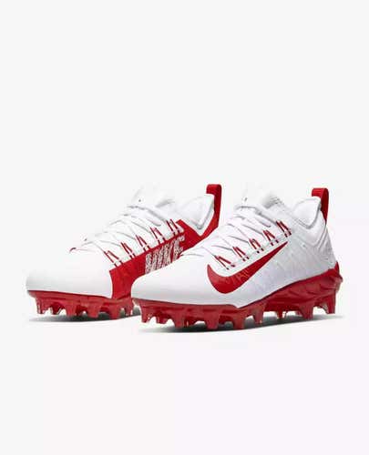 Nike Alpha Huarache 7 Pro Low Cleats Men's Sz 9 Red White CJ0265-103