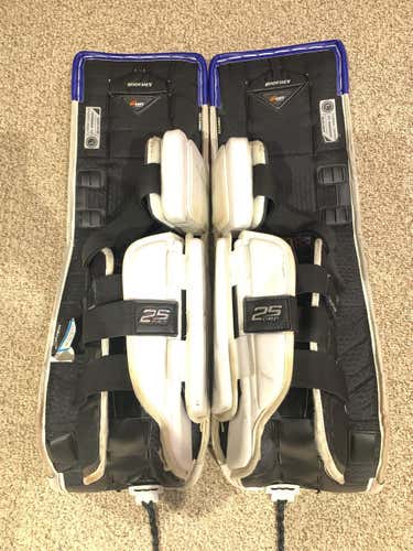 White Senior 35" Bauer Supreme 2S Pro Goalie Leg Pads