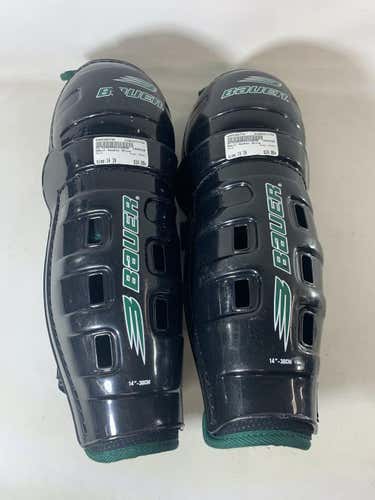 Used Bauer Impact Shin Guards Senior 14"