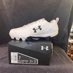 White New Molded Cleats Under Armour