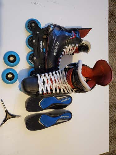 Used Senior Bauer Inline Skates Regular Width Size 8.5