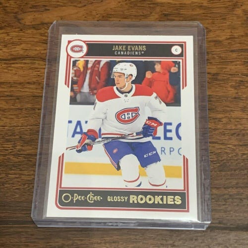Jake Evans Montreal Canadiens 2020-21 UDS1 O Pee Chee Glossy Rookie Card #R-9