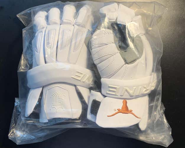 NEW Custom University of Texas Player's Brine King Elite Lacrosse Gloves 12" (Medium)