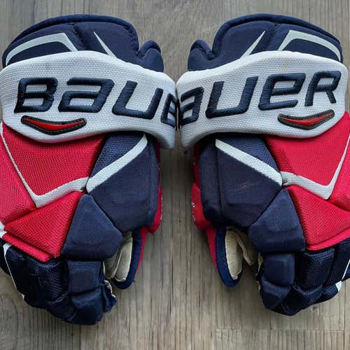 Washington Capitals Pro Stock Senior Bauer Vapor 1X Pro 14" Pro Stock Gloves