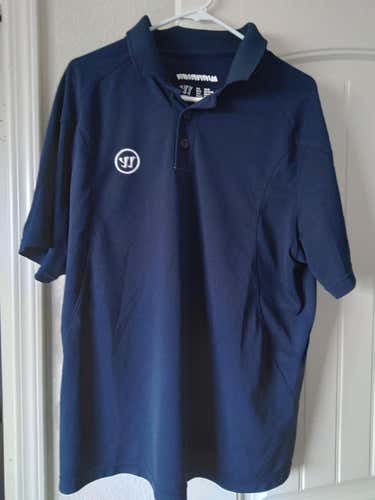 WARRIOR HOCKEY/LAX Blue Used Men's Adult XL Polo Shirt