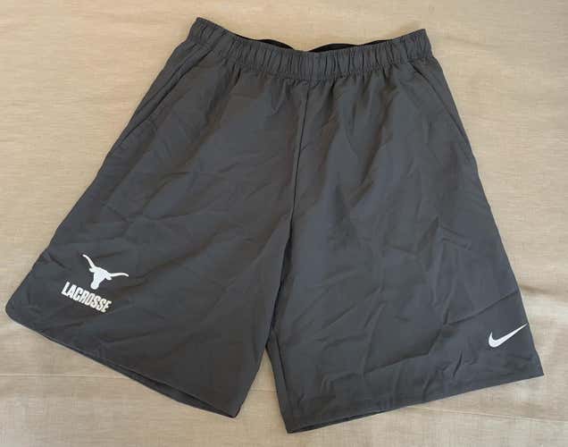 New Team-Issued University of Texas Men's Lacrosse Nike Dri-Fit Practice Shorts (Adult Large)