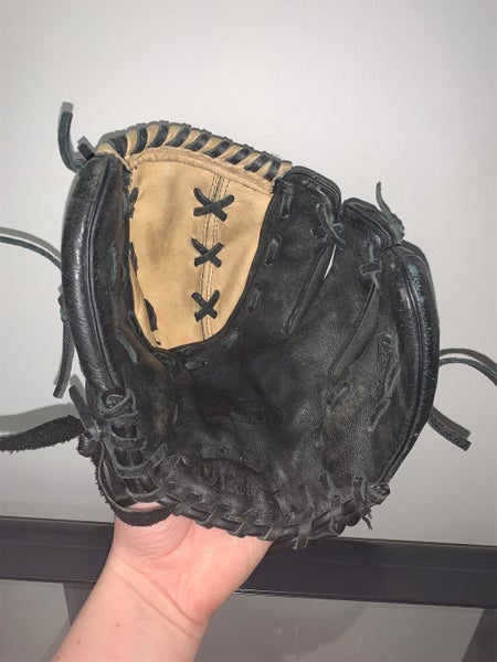 Black Kid Pitch (9YO-13YO) Infield A425 10.5" Baseball Glove