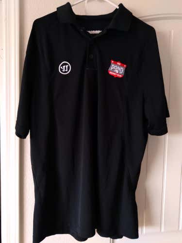 WARRIOR HOCKEY Black New Men's Adult XL Polo Shirt