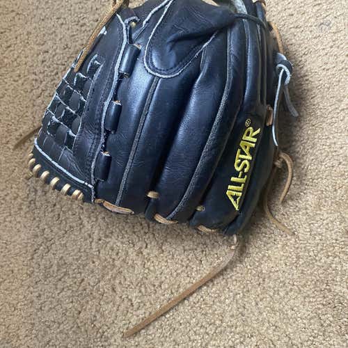 Black Adult Pitcher's 12" Baseball Glove