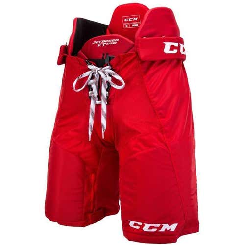 Red New Senior Medium CCM JetSpeed FT370 Hockey Pants
