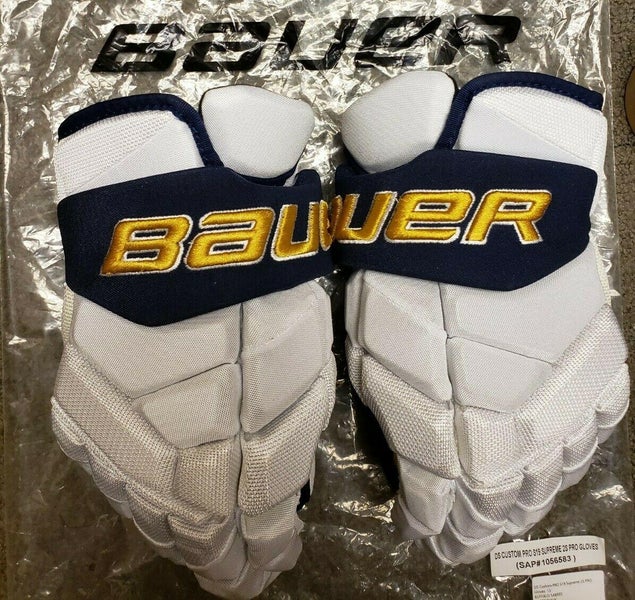 Bauer Supreme 2s Pro Stock Gloves 14" Buffalo Sabres 50th Anniversary