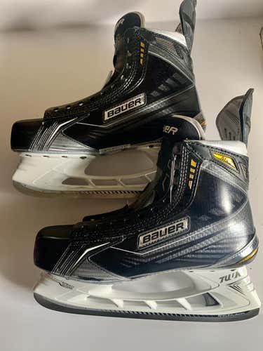 Used Senior Bauer Supreme MX3 Hockey Skates Regular Width Size 9