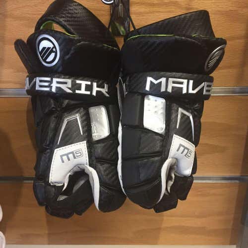 New Maverik M5 Lacrosse Gloves Size 13” Black