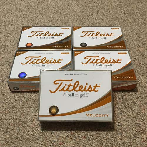 5 Dozen (60 Balls) Titleist Velocity Golf Balls