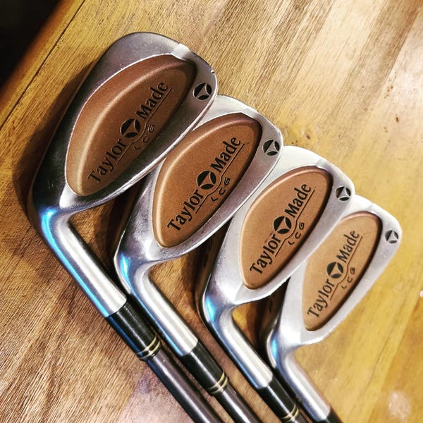 Used Men's TaylorMade Left Hand Burner LCG Iron Set Regular Flex Graphite Shaft