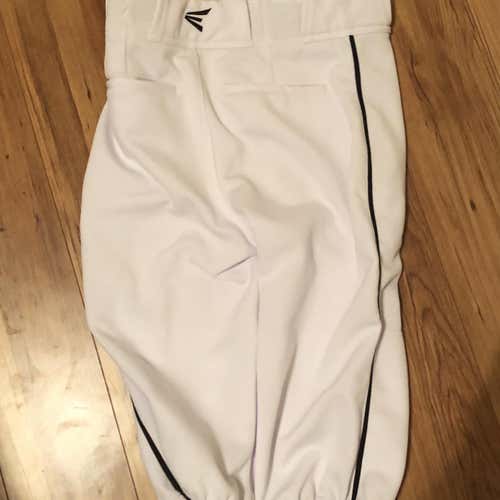 Easton White Knicker Pants with Black Piping
