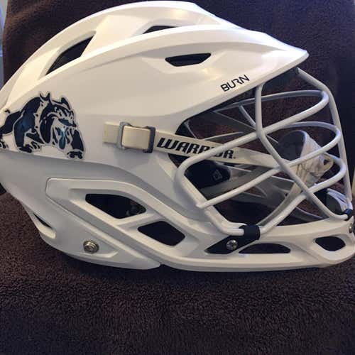 White Adult Player's Warrior Burn Helmet