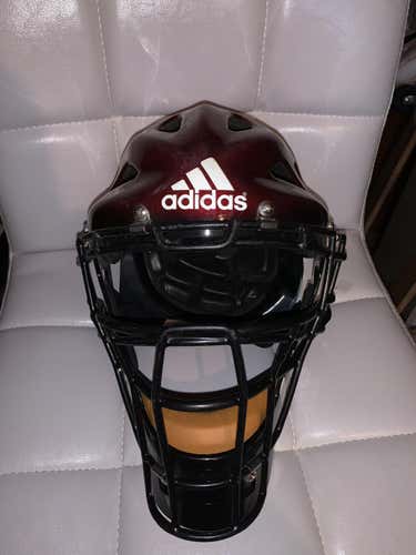 High School/College Used Adidas Phenom Hockey Style Mask Catcher's Mask