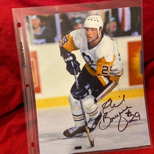 Phil Bourque Signed / Autographed Pittsburgh Penguins 8x10 Photo