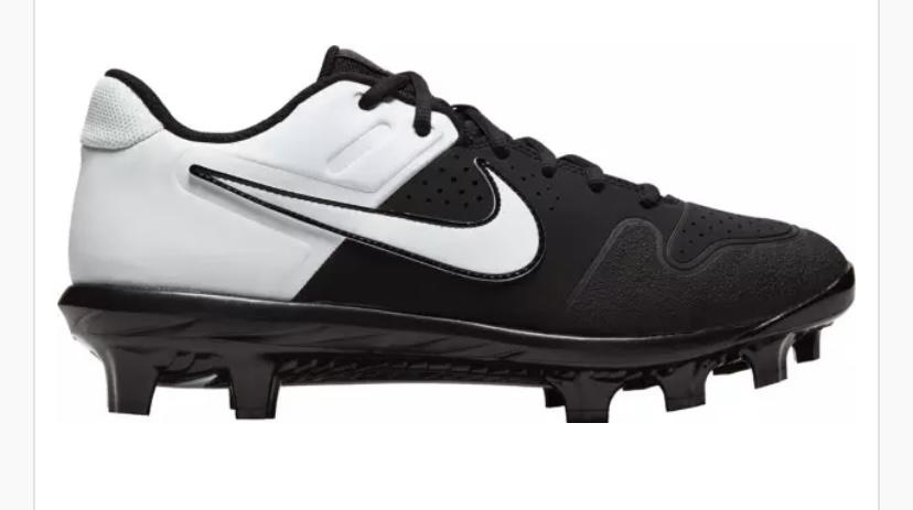 Black New Adult Men's Size 10 (Women's 11) Molded Cleats Nike Low Cut