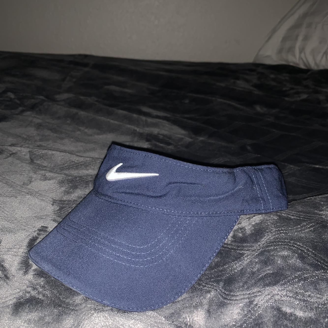 navy blue nike visor