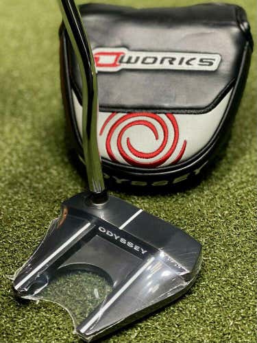 Odyssey O-Works Black #7 Seven Mallet Putter 35" Inch w/ Headcover NEW #82885