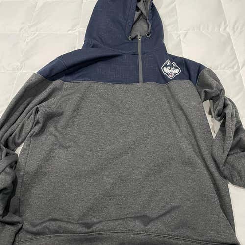 UConn Football Team Issued Quarter Zip Hoodie