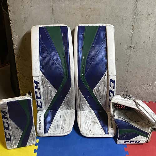 Blue Senior 33" Regular Premier II Pro Pro Stock Goalie Full Set