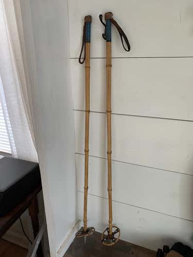 Vintage Bamboo 44in Ski Poles