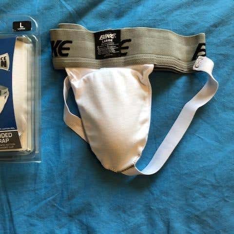 New (2) Bike teen padded cup jockstraps