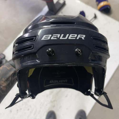 Blue Used Large Bauer Re-Akt 75 Helmet